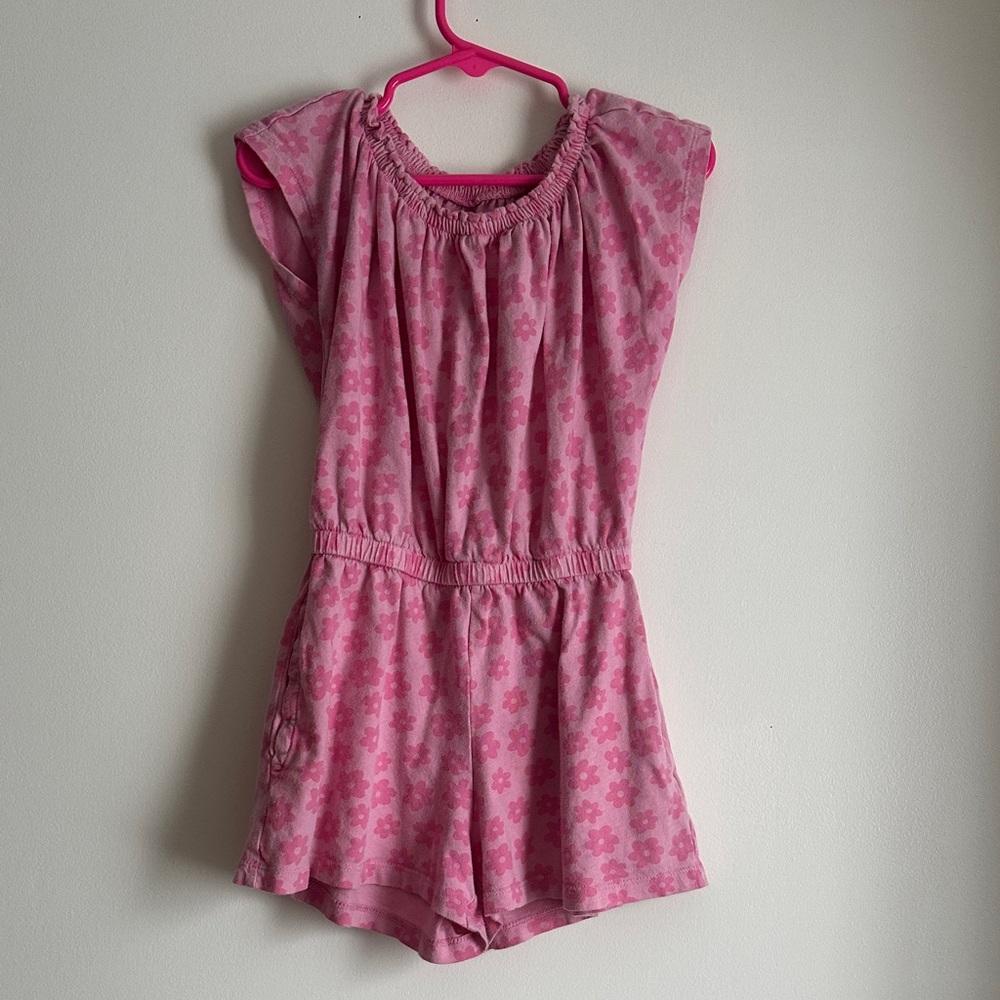 Old Navy Pink Floral Kids Romper